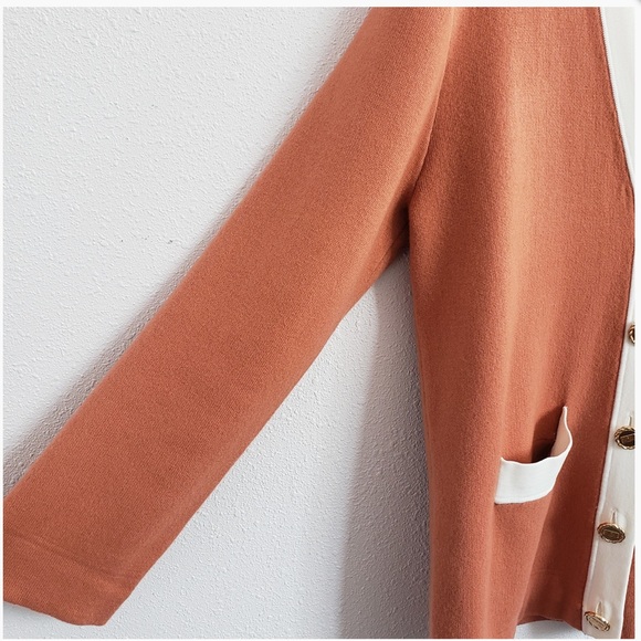 Sandro Paris Rust Cream Cardigan - Picture 4 of 4